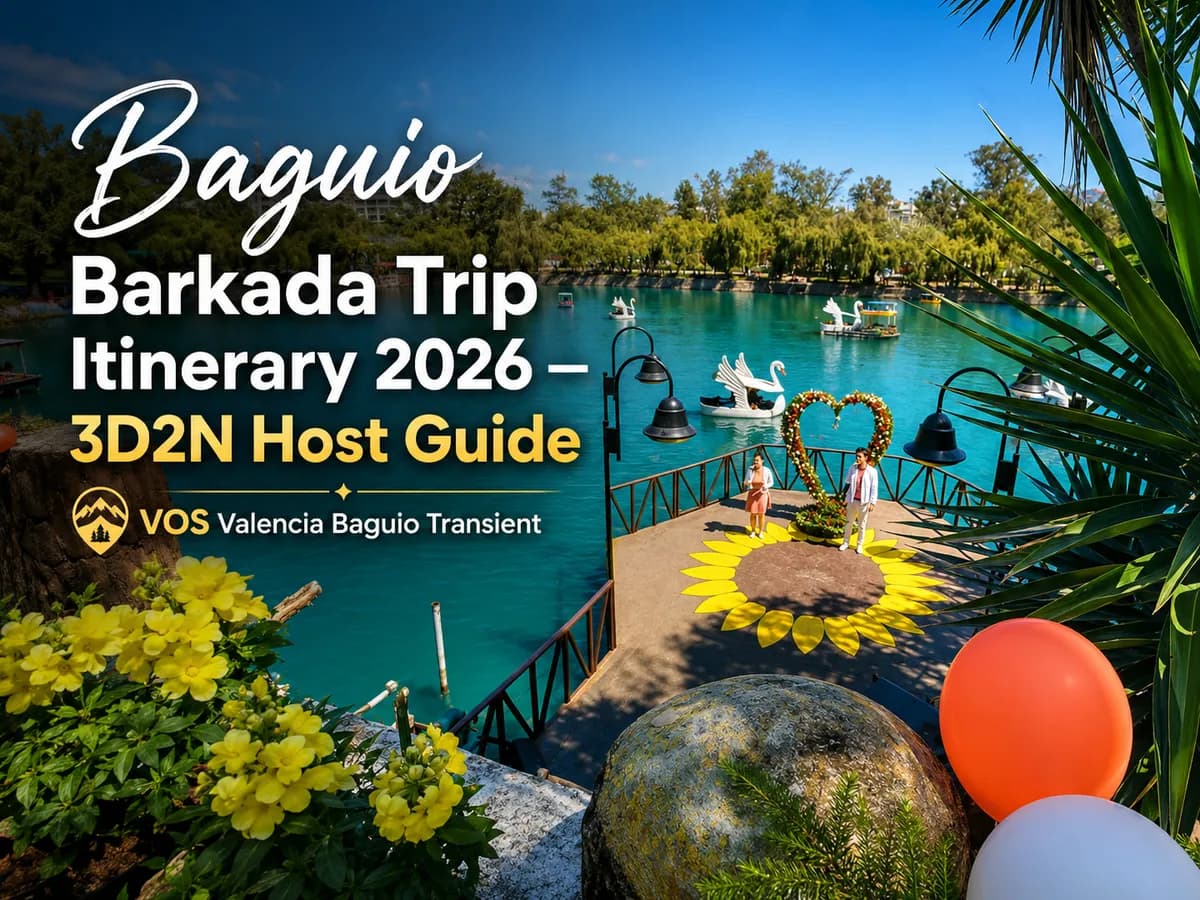 Baguio Barkada Trip Itinerary 2026 — 3D2N Host Guide