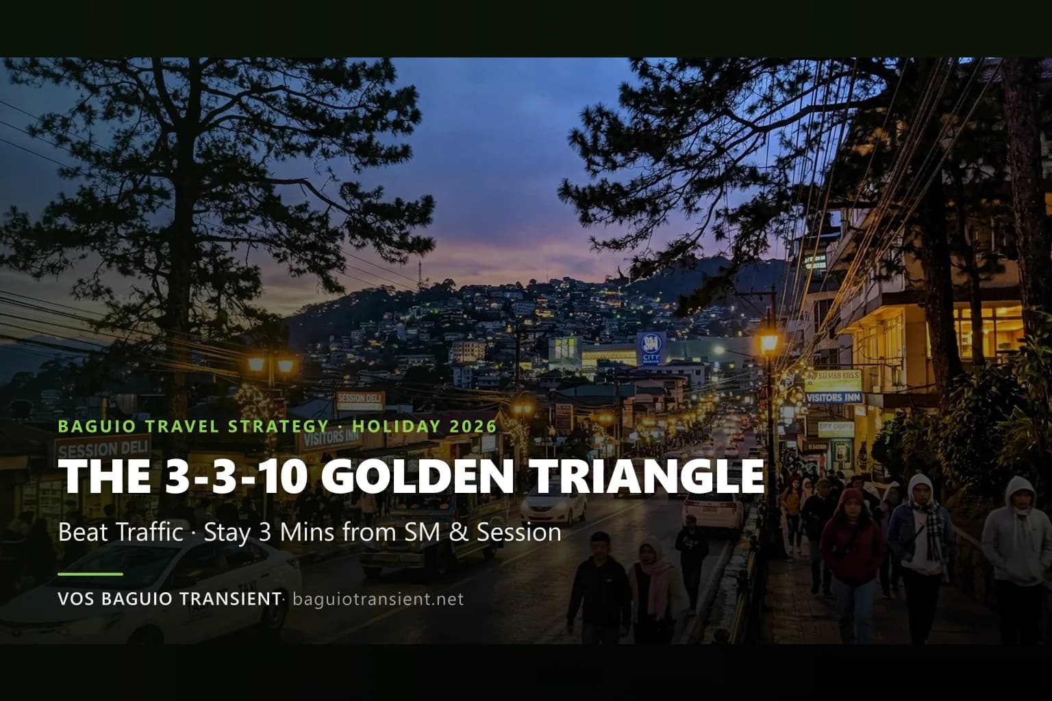 The 3-3-10 Baguio Hack: Stay Inside the SM–Session–Burnham Triangle (+ Late 2026 Tourism Updates)