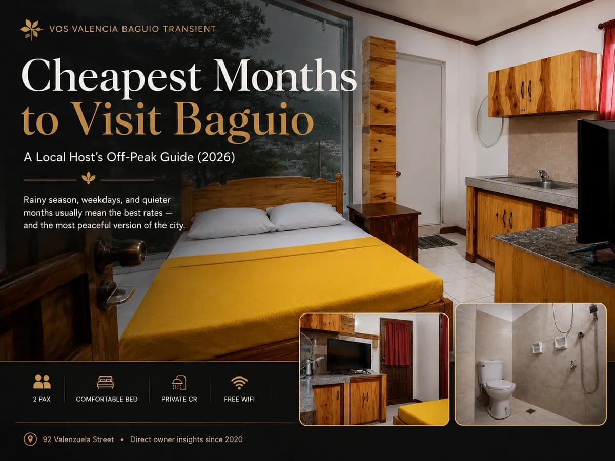 Cheapest Months to Visit Baguio — A Local Host's Off-Peak Guide (2026)