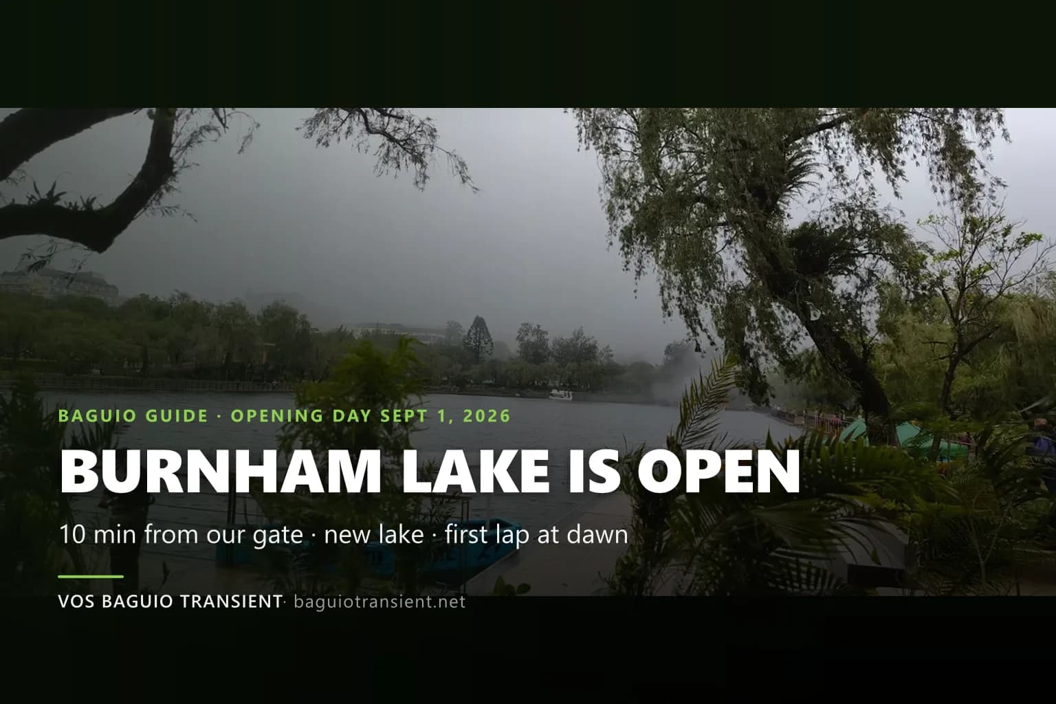 Burnham Park Lake Is Open — First Look From Opening Morning