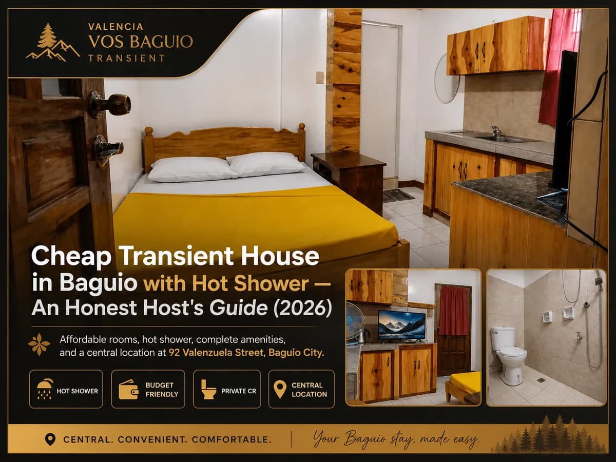 Cheap Transient House in Baguio with Hot Shower — An Honest Host's Guide (2026)
