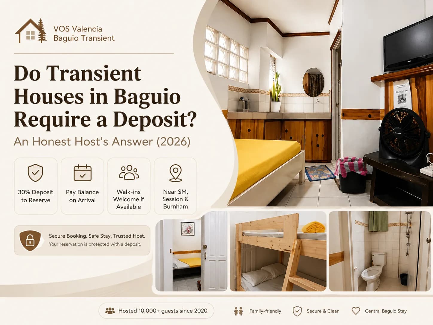 Do Transient Houses in Baguio Require a Deposit? An Honest Host's Answer (2026)